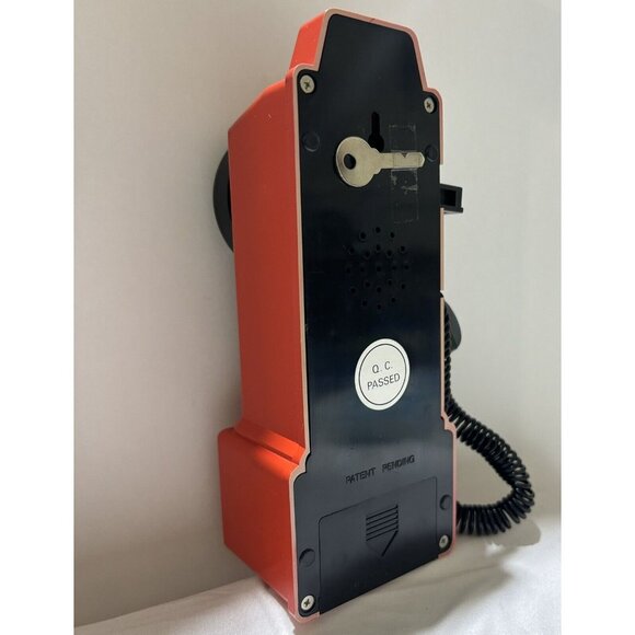 Crosley Red PayPhone 1950'sRetro Style Savings Bank with KEY, Metal Toy! Rare - Picture 2 of 3